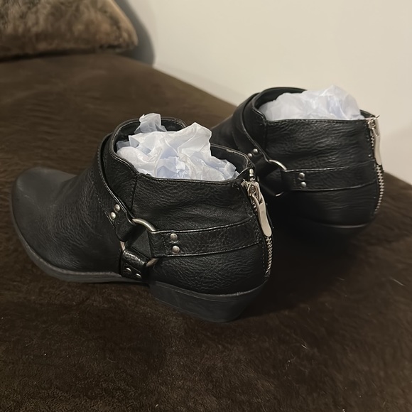 Laundry List Harness Ankle Boots in Black - Picture 6 of 7